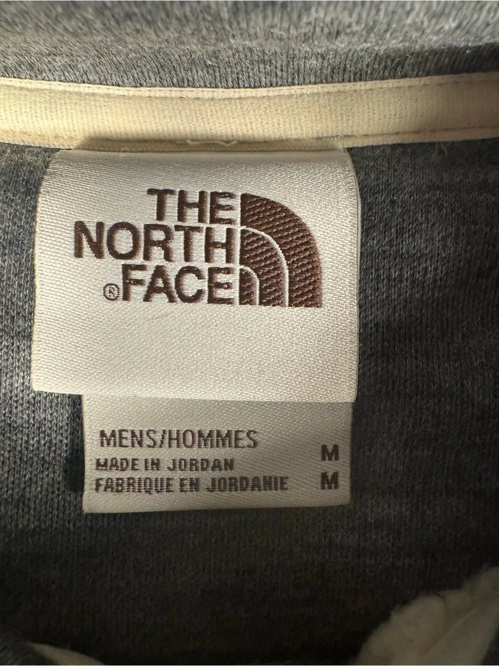 The North Face Sherpa Lined Gray Snap‑Placket Fleece Pullover Medium